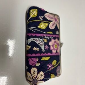 Vera Bradley Floral Wallet - Navy, Pink, Green